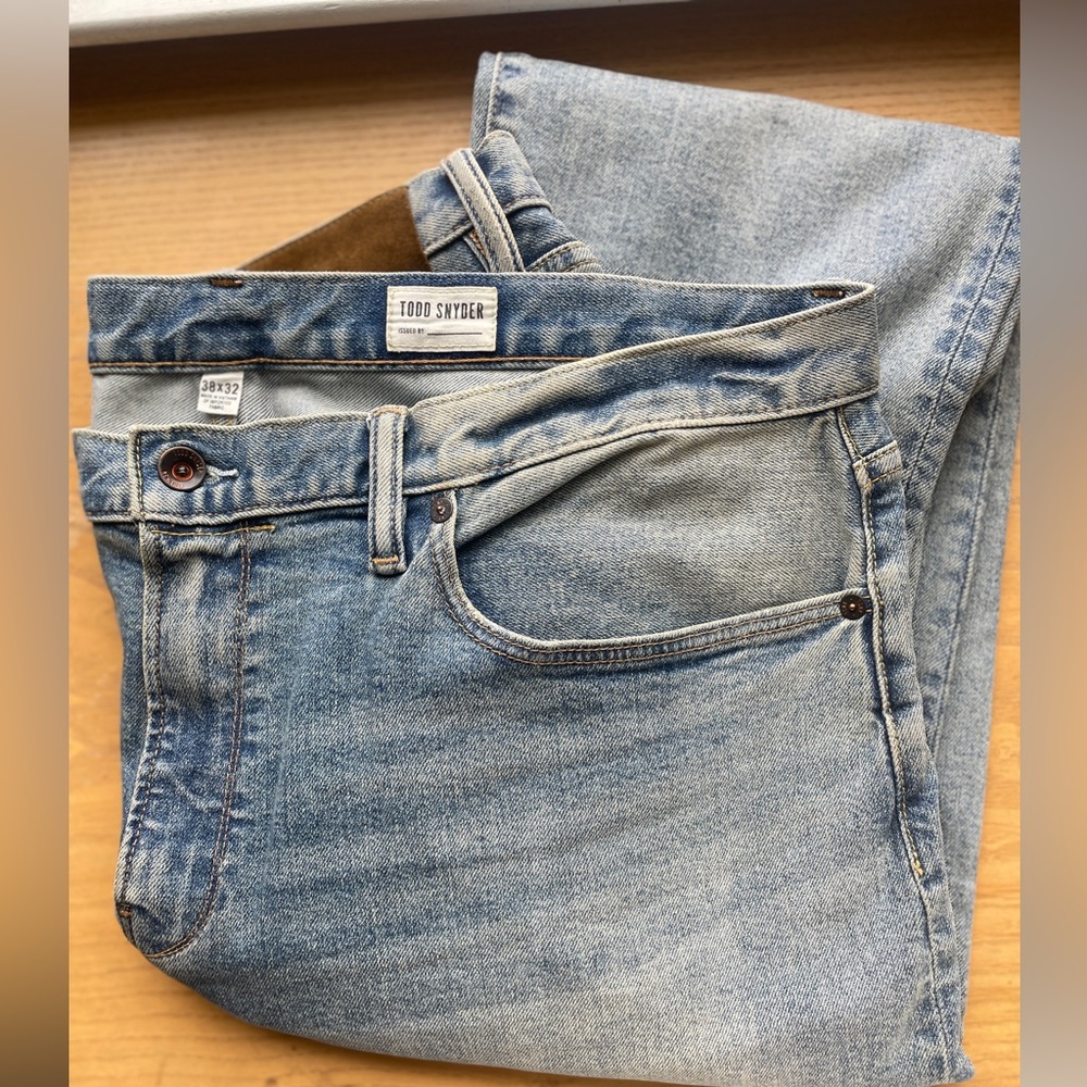 Todd Snyder Slim Fit Faded Wash Jeans – Men’s 38x32 – Excellent Condition